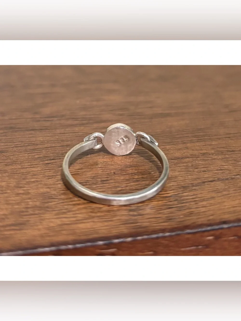 Sterling Silver 925 Rhodonite Ring Size 8.5 Made In Guatemala